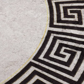 vidaXL Dywan z możliwością prania, 120 cm, jasnobeżowy