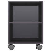 vidaXL Szafka pod TV, wysoki połysk, szara, 120x35x48 cm