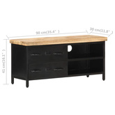 vidaXL Szafka pod TV, 90x30x41 cm, surowe drewno mango