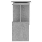 vidaXL Biurko narożne, szarość betonu, 200x50x76 cm