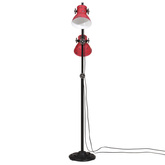 Lampa stojąca, 25 W, postarzany czerwony, 25x25x90/140 cm, E27