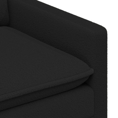 Sofa Czarny 126 x 81 x 87,5 cm tkanina