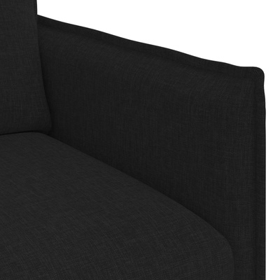 Sofa Czarny 75 x 82 x 85 cm tkanina