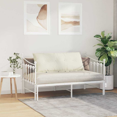 Poduszka na plecy Kremowy 120 x 50 cm Tkanina sztruksowa