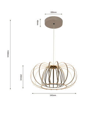 Lampa wisząca SALO 6033-113