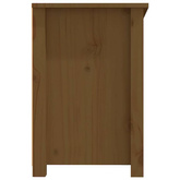vidaXL Szafka pod TV, miodowy brąz, 114x35x52 cm, lite drewno sosnowe