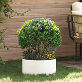 Pierścień doniczki 5 pcs Biały 40 x 40 x 20 cm Stal zimnogięta