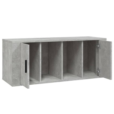 vidaXL Szafka pod TV, szarość betonu, 100x35x40 cm model standard