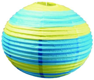 Abażur papierowy niebiesko-zielony kula 50cm Kokon Candellux 70-16556
