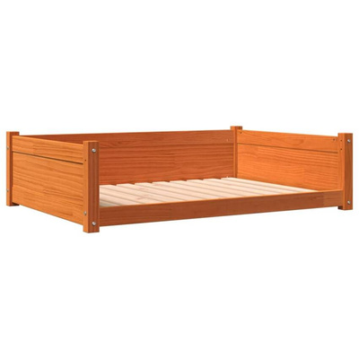 vidaXL Legowisko dla psa, woskowy brąz, 105,5x75,5x28 cm, sosnowe