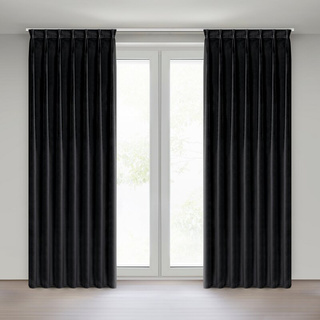 Zasłona Melanie czarna 80x270