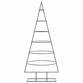 | Metalowa choinka świąteczna | 150 cm Stal Malowana Proszkowo