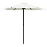 Parasolka ogrodowa 230 x 230 cm Poliester Prostokątny kremowy