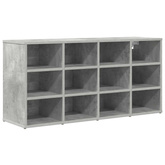 Szafka na buty z półką Betonowy szary 103 x 30 x 51 cm