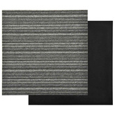 Dywan 20 pcs Antracytowy w paski 50 x 50 cm 100% polipropylen