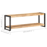 Szafka pod TV, 120x30x40 cm, surowe drewno mango vidaXL