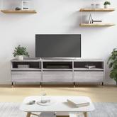 vidaXL Szafka pod TV, szary dąb sonoma, 150x30x44,5 cm wariant 5