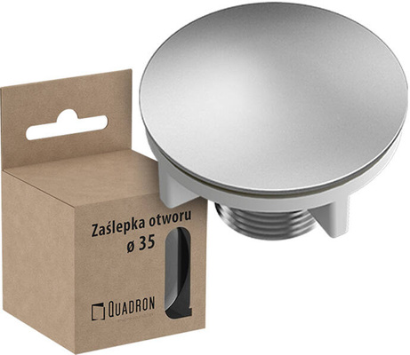 do otworu pod baterię/dozownik STAL SZCZOTKOWANA ? 44 mm Zaślepka