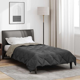 Kołdra na cały rok Jasnoszary i antracytowy 135 x 200 cm
