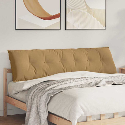 Poduszka na plecy Brązowy 180 x 50 cm Tkanina sztruksowa
