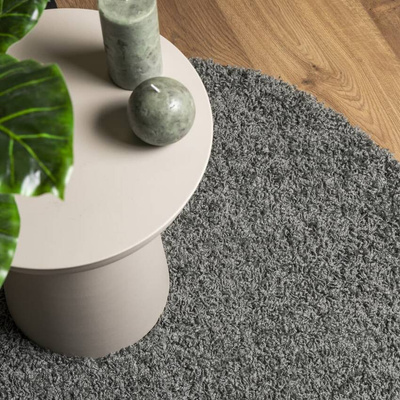 vidaXL Dywan z długim włosiem PAMPLONA, zielony, Ø 240 cm