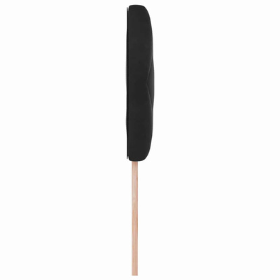 Zagłówek Czarny 90 cm Aksamit