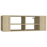 vidaXL Wisząca szafka pod TV, dąb sonoma, 102x35x35 cm
