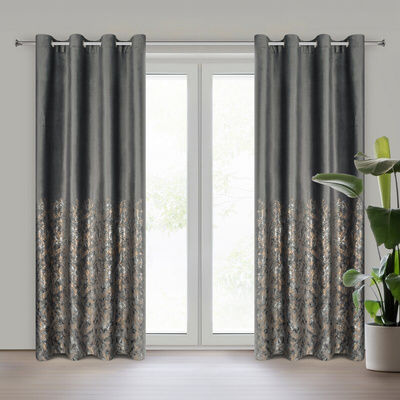 Zasłona Tori grafitowa 140x250