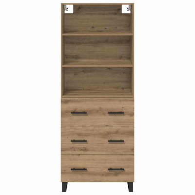 Highboard 2 szt. Dąb rzemieślniczy 69,5 x 34 x 180 cm