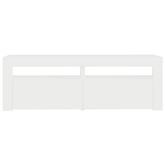 Szafka pod TV z oświetleniem LED, biała, 120x35x40 cm vidaXL