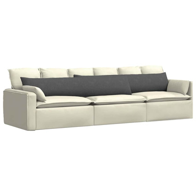 Poduszki na sofę 2 pcs Ciemnoszary 200 x 40 cm