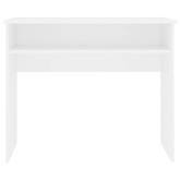 Biurko, białe, 90x50x74 cm, materiał drewnopochodny