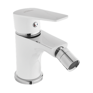 Bateria bidetowa Dokos biały/chrom  Invena