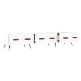 vidaXL Szafka pod TV, wysoki połysk, biała, 150x36x30 cm
