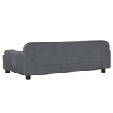 vidaXL Legowisko dla psa, ciemnoszare, 90x53x30 cm, aksamit