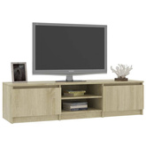 vidaXL Szafka pod TV, dąb sonoma, 140x40x35,5 cm