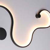 Nowoczesny kinkiet LED Abruzzo Wave 40W 3000K 85cm 2800K