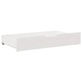 Szuflady pod łóżko, 2 szt, białe, 95x55x17 cm, drewno sosnowe