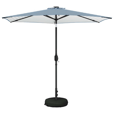 Parasol ogrodowy z oświetleniem LED i podstawą 270 x 270 cm
