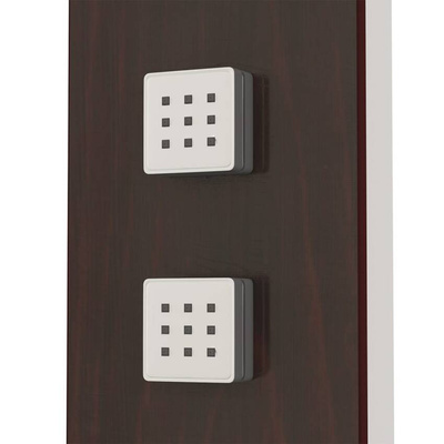Panel prysznicowy, szklany, brązowy vidaXL