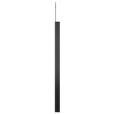 vidaXL Lustro ścienne z zawieszką, czarne, 50 cm