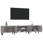 Szafka pod TV, szary dąb sonoma, 180x31,5x40 cm vidaXL