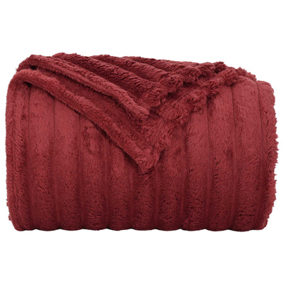 Koc Bordeaux Czerwony 150 x 130 cm Polar