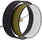 Lampa wisząca z abażurem Arezzo czarno‑oliwkowa do salonu i sypialni