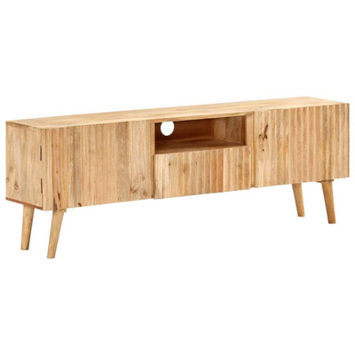 vidaXL Szafka pod TV, 140x30x49 cm, lite drewno mango