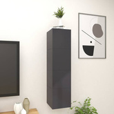 vidaXL Wiszące szafki telewizyjne, 4 szt., szare, 30,5x30x30 cm