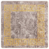 Chodnik dywanowy MARSA Szary 100 x 100 cm Poliester i PVC