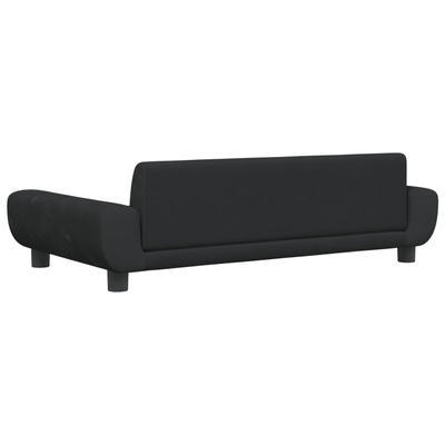 vidaXL Legowisko dla psa, czarne, 100x54x33 cm, aksamitne