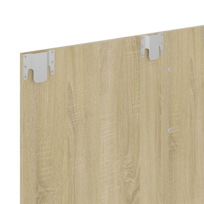 vidaXL Wisząca szafka pod TV, dąb sonoma, 120x23,5x90 cm