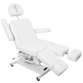 Fotel kosmetyczny elektr. Azzurro 706 pedi 1 siln. biały 109099